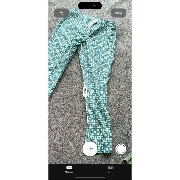 NWT TRINA TURK Moss 2 Pant In Turquoise In Blue, $300 Sz 4 G9 - Picture 9 of 9